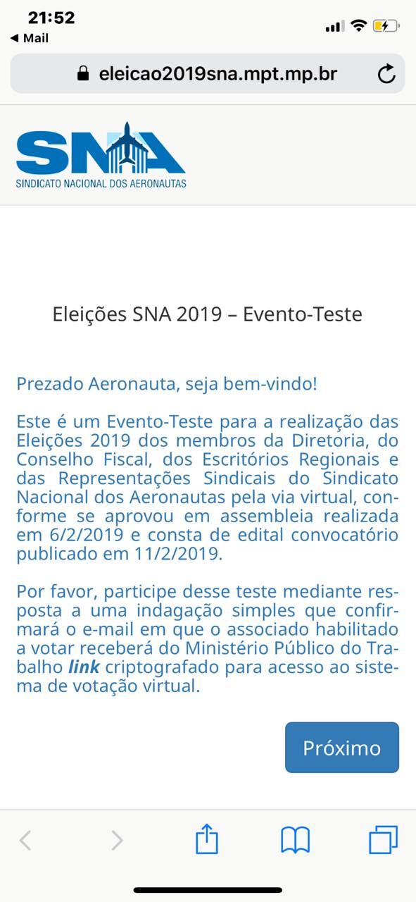 Evento Teste P1
